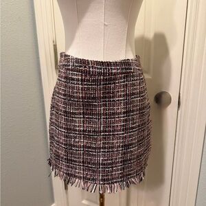 Tweed lined Mini Skirt -small